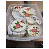 Rio Stetson Hand Painted Floral Dinnerware Set