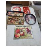 Assorted Decorative and Advertising Trays