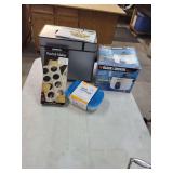 Black & Decker Rice Cooker, Cuisinart Bread Maker, Vitantonio Ravioli Maker, and Smart Way Storage Containers