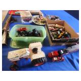 Tractor & toy cars