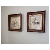 Walnut shadow box frames