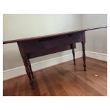 Open view drop leaf table