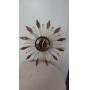 Sunburst vintage clock