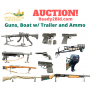 Guns, Boat w/ Trailer, Reloading Equipment & More Auction