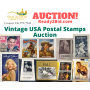 Vintage USA Postal Stamps Auction