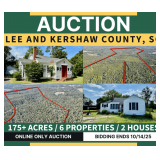 2 Homes and 175+ Acres in Kershaw and Bishopville, SC