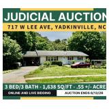 JUDICIAL AUCTION - 3 Bedroom Home in Yadkinville, NC
