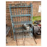 Bakers Rack & Planters