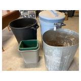 Lot Of Trash Cans