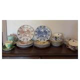 Decorative Teacups, Saucers, Plates