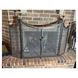 Fireplace Screen and Log Rack