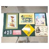 Lot Of Misc. Western Signs