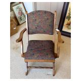 Pair of Vintage Padded Folding Chairs