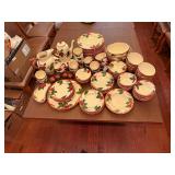 100 + Piece Vintage Franciscan Apple Dish Set