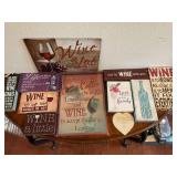 Lot of Wine themed Deco