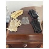 Vintage Enamel Mesh Purse & Ladies Gloves