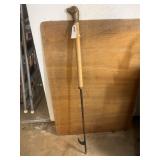 Brass Dog Head Fire Poker