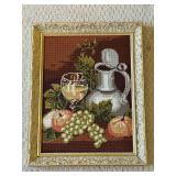 Vintage Handmade Needlepoint Embroidery