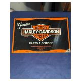 Harley Davidson Porcelain Parts & Service Sign