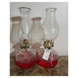 Pair Of Oil Lamps