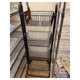 Metal Storage Shelf with Wire Baskets