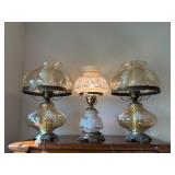 Vintage Hurricane Table Lamps