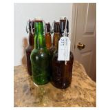 Vintage Glass Beer Bottles