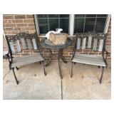 Cast Iron Outdoor Chairs & Table