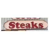 Steaks Lighted Sign