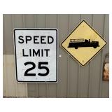 Speed Limit & Firetruck Signs