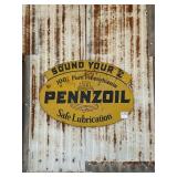 Metal Pennzoil Sign