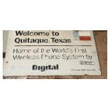 Quitaque, Texas Sign