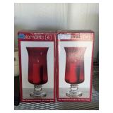 Elements Red Pedestal Hurricanes