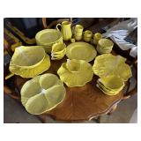 Vintage Yellow Ceramic Cabbage Glassware