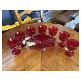 Ruby Red 'Moon & Stars' Glassware