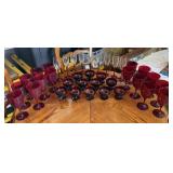Ruby Red Glassware