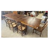 Large Wooden Dining Set