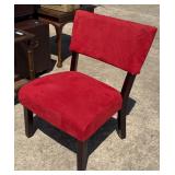 Red Suede Chair