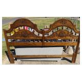 Carved Wood Headboard