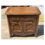 French Provincial Style Oak Nightstand