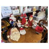 Santa Claus Figurines & String Lights