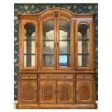 Large Wood China Cabinet