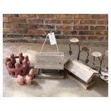 Bird Houses, Terracotta People & Bunnies, Etc.