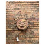 Terracotta Sun Face Outdoor Wall Decor