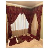 Draperies, Matching Shams, Pillow, Bed Skirt