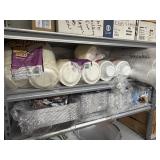 Plasticware, Silverware Storage Bin, Foil Pans