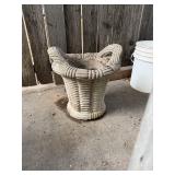 Concrete Basket Planter & Bench