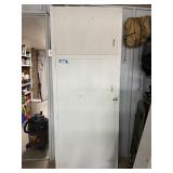 White Storage Cabinet & Contents