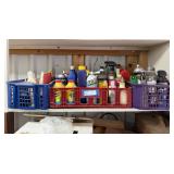 Cleaning Supplies, WD40, Oil, Etc.