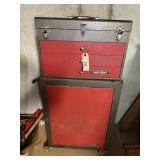 Tool chest and cabinet full of tools